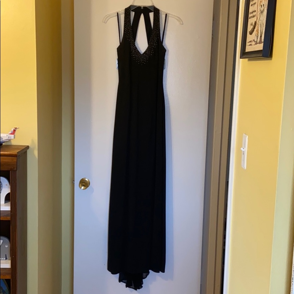 Black evening gown